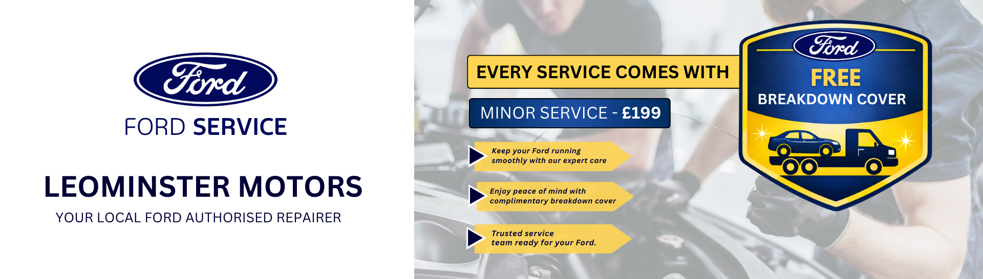 Ford service promotion at Leominster