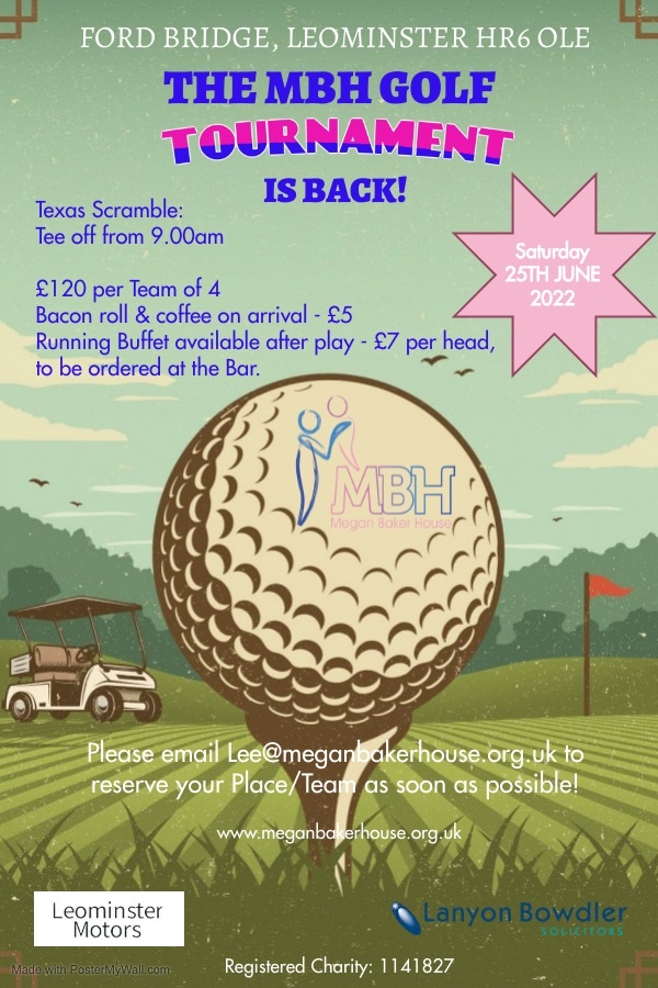 The Megan Baker House Golf Tournament is back!!