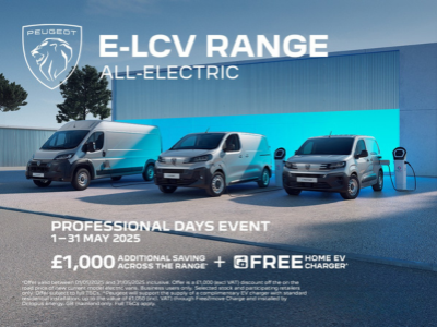 Leominster Motors Launches Peugeot Pro Days: £1,000 Off Electric Vans + Free Home Charger