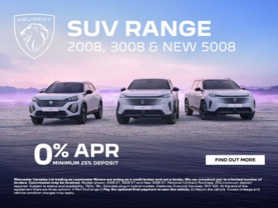 0% APR Across the Peugeot SUV Range at Leominster Motors